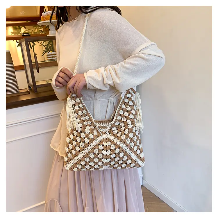 Cross-Border Woven Shoulder Bag Pastoral Style 2026 — feature 23