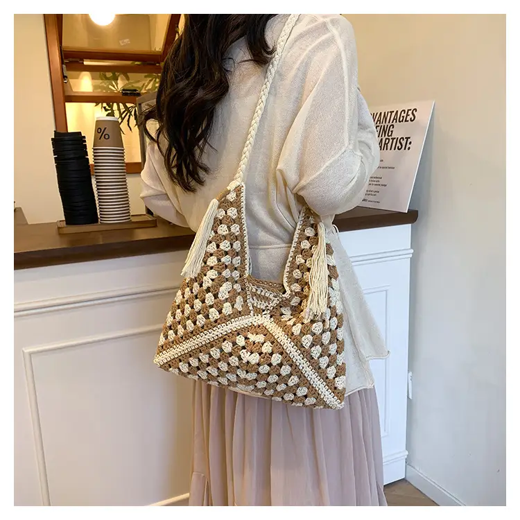 Cross-Border Woven Shoulder Bag Pastoral Style 2026 — feature 25