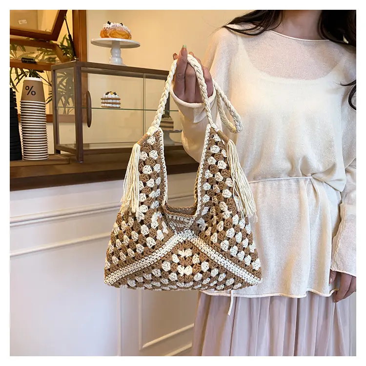 Cross-Border Woven Shoulder Bag Pastoral Style 2026 — feature 26