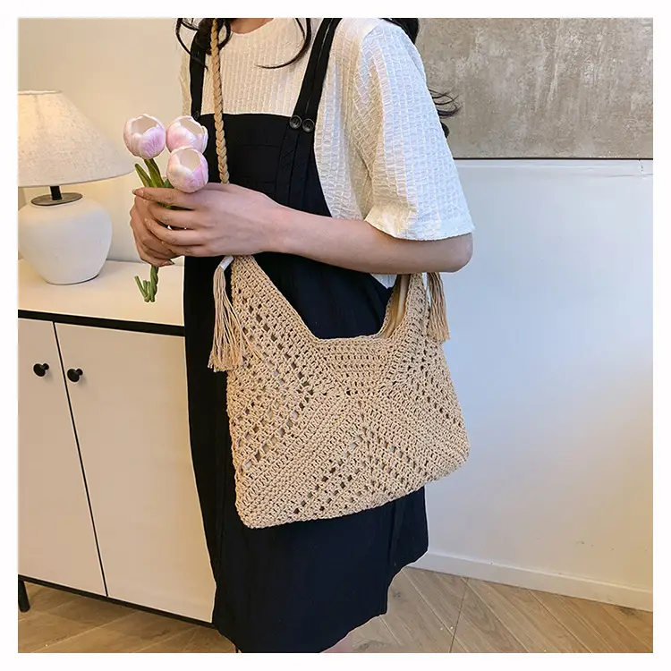 Cross-Border Woven Shoulder Bag Pastoral Style 2026 — feature 27