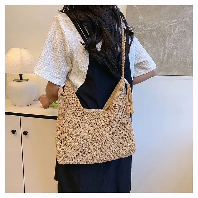 Cross-Border Woven Shoulder Bag Pastoral Style 2026 — feature 28