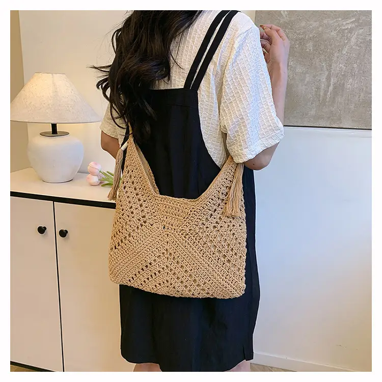 Cross-Border Woven Shoulder Bag Pastoral Style 2026 — feature 29