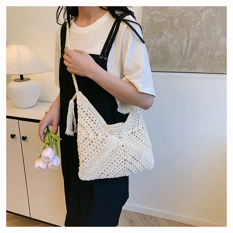 Cross-Border Woven Shoulder Bag Pastoral Style 2026 — feature 31