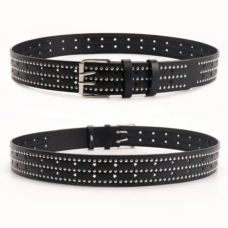 Black Belt with Star Stickers for Women - Image 5