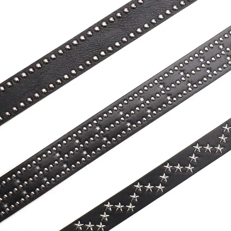 Black Belt with Star Stickers for Women - Image 6