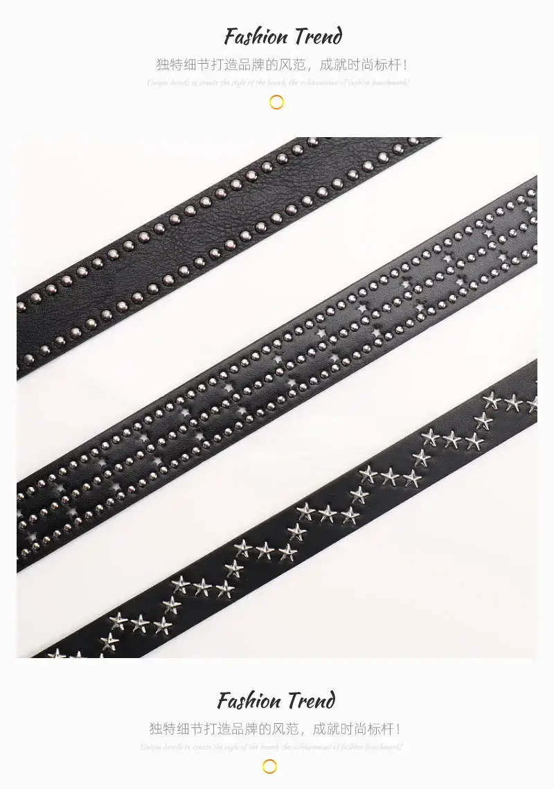 Black Belt with Star Stickers for Women — feature 11