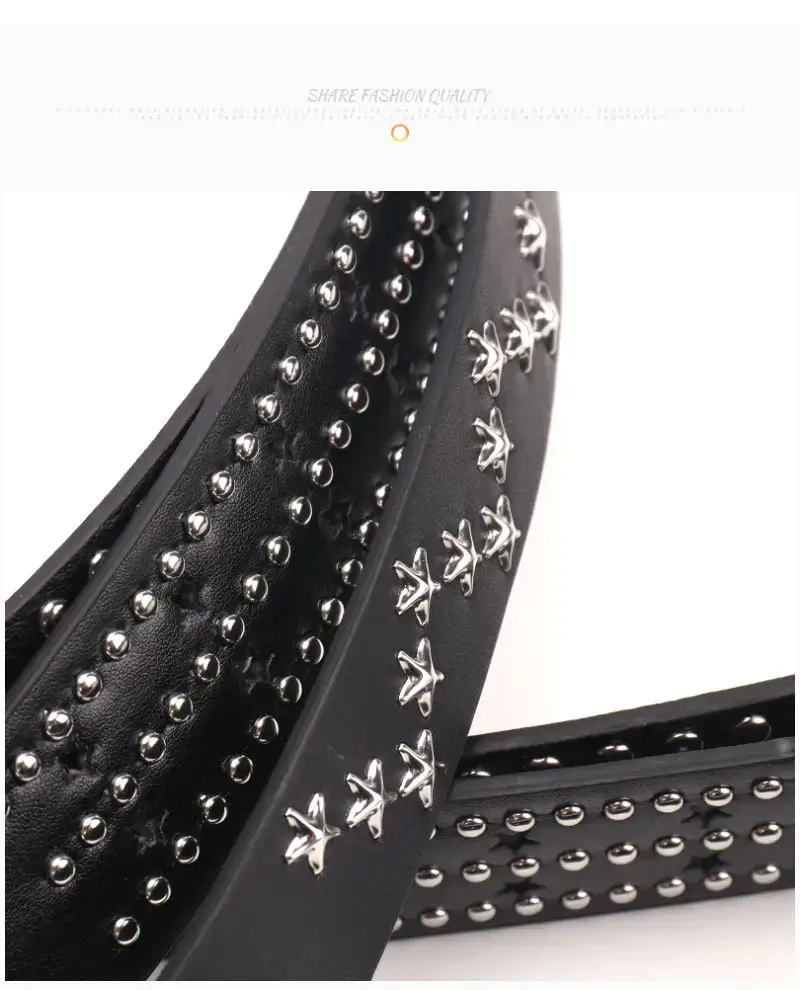 Black Belt with Star Stickers for Women — feature 21