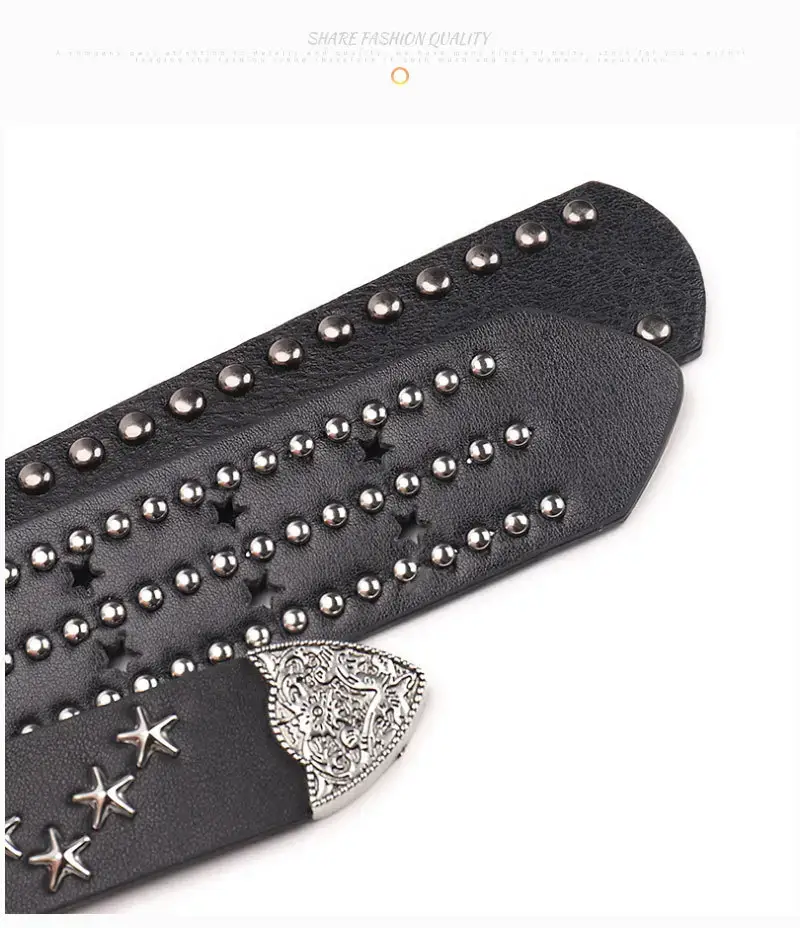 Black Belt with Star Stickers for Women — feature 22