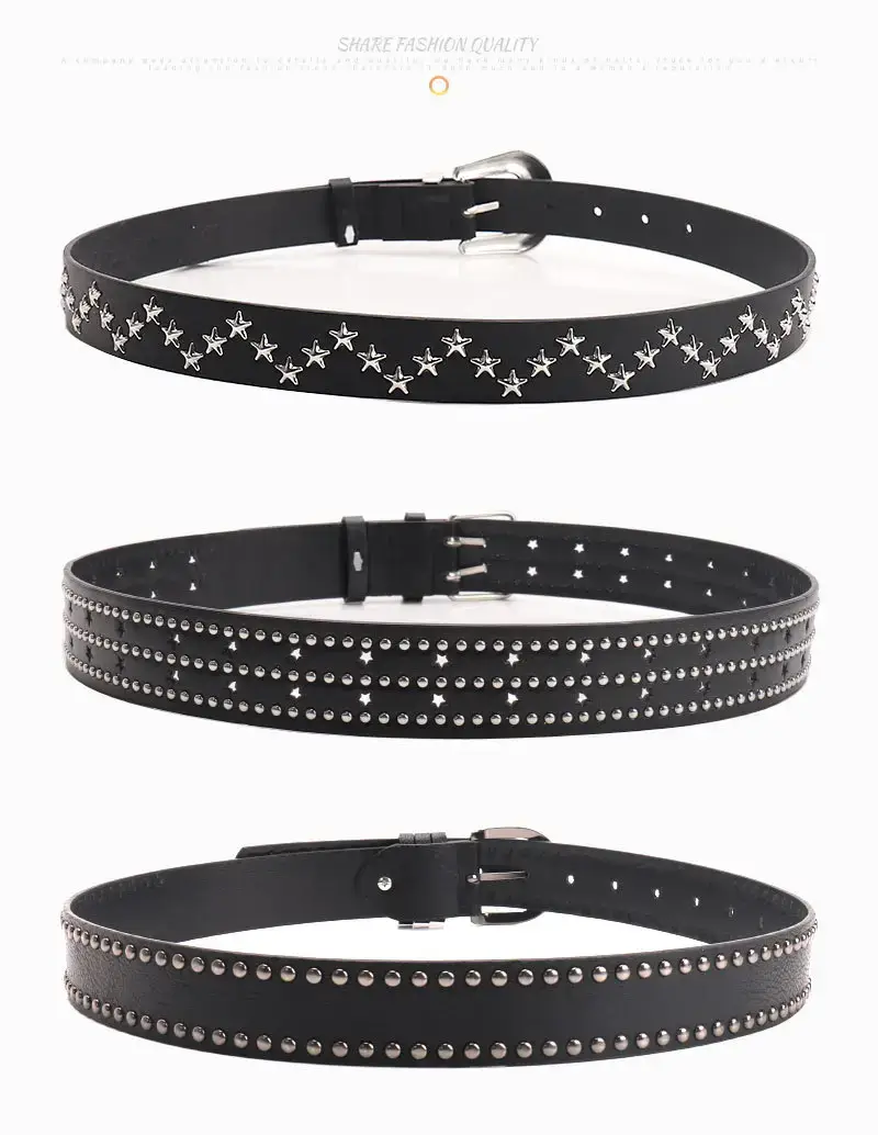 Black Belt with Star Stickers for Women — feature 23