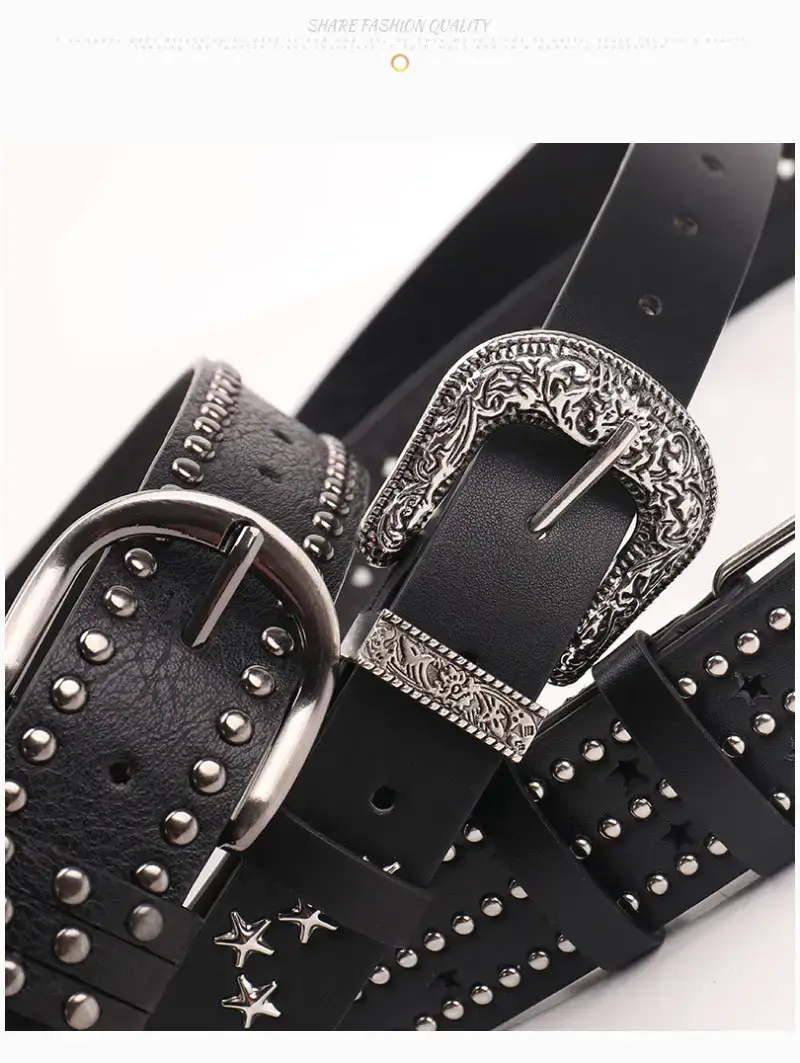 Black Belt with Star Stickers for Women — feature 24