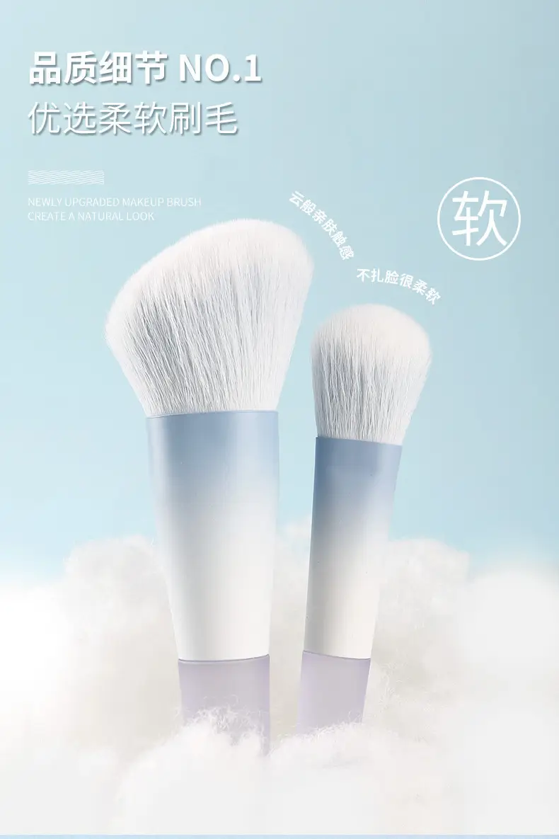 10-Piece Makeup Brush Set for Blush, Shadow & Eye Makeup β feature 6
