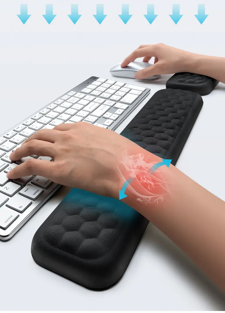 Memory Foam Mouse Pad with Acupressure & Ergonomic Design — feature 7
