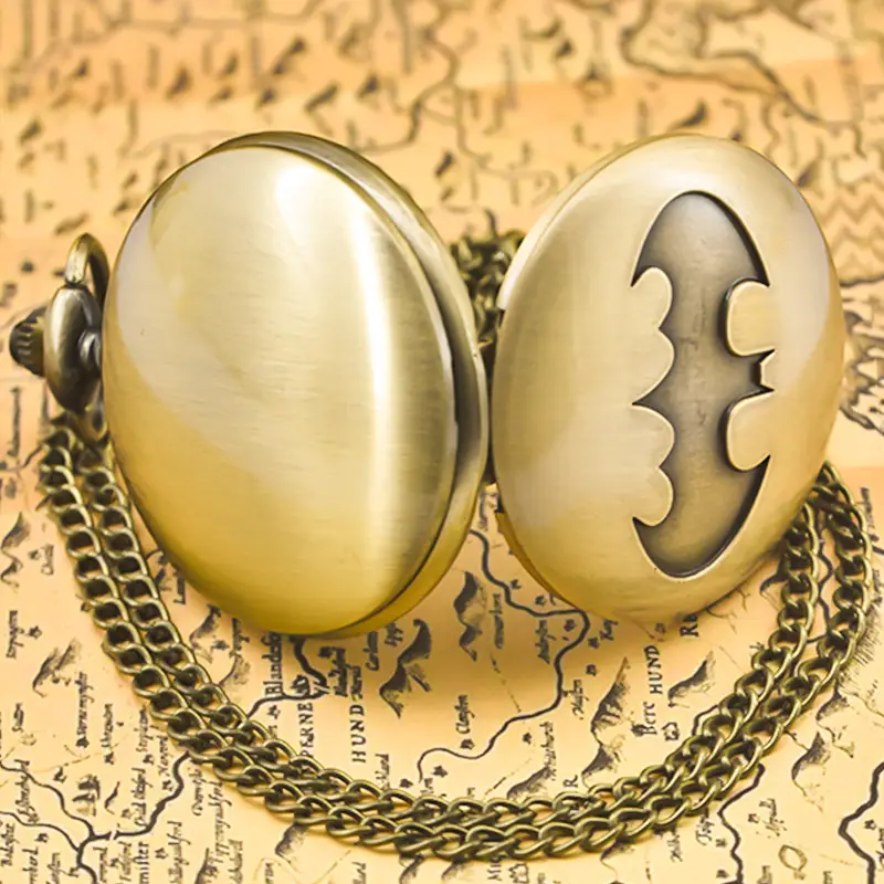 Cross-Border Flip Pocket Watch with Batman Design — feature 11