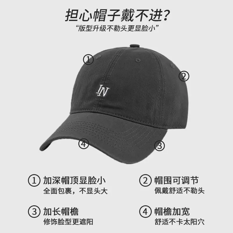 Women Baseball Cap White Ins Soft Casual Sunshade - Image 10