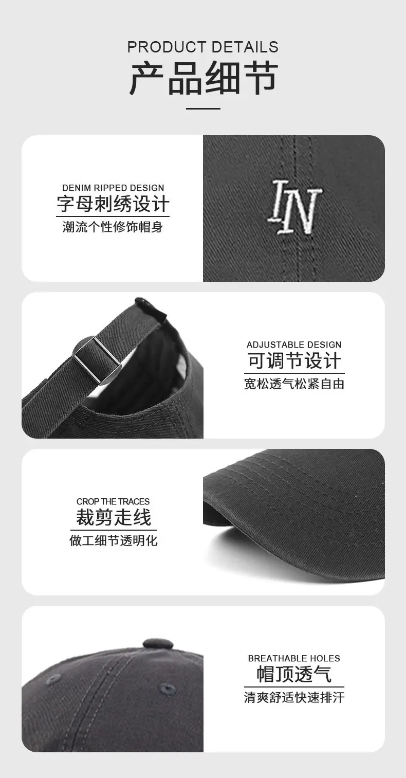 Women Baseball Cap White Ins Soft Casual Sunshade — feature 17
