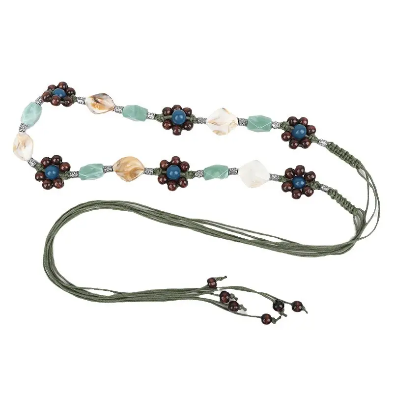 Women's Hemiya Woven Belt Wind Waist Chain Belt Decorative Wind Waist Belt