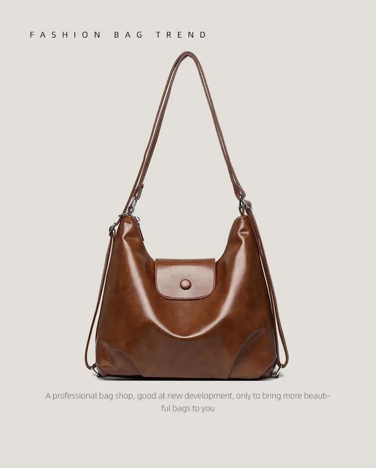 Women's Black Leather Crossbody Bag 2025 Large Capacity — feature 13