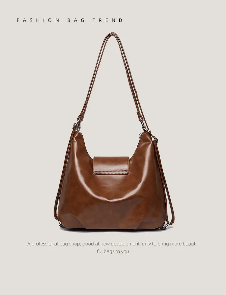 Women's Black Leather Crossbody Bag 2025 Large Capacity — feature 17