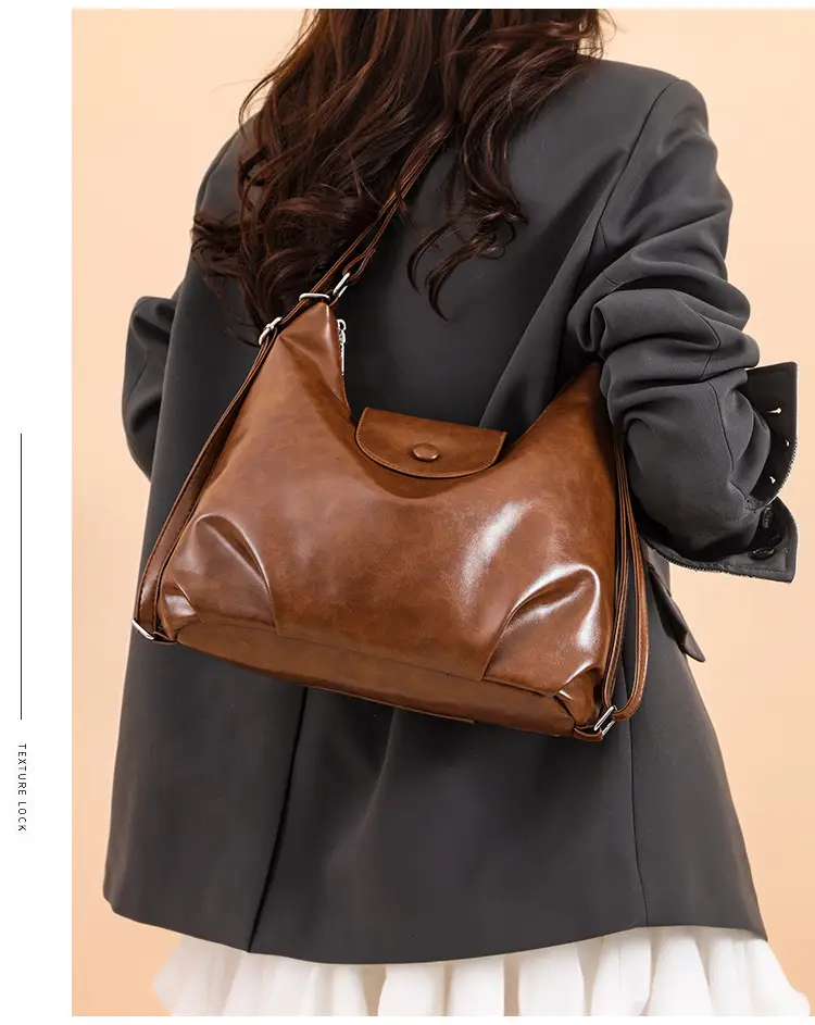 Women's Black Leather Crossbody Bag 2025 Large Capacity — feature 20