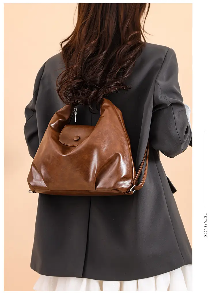 Women's Black Leather Crossbody Bag 2025 Large Capacity — feature 21