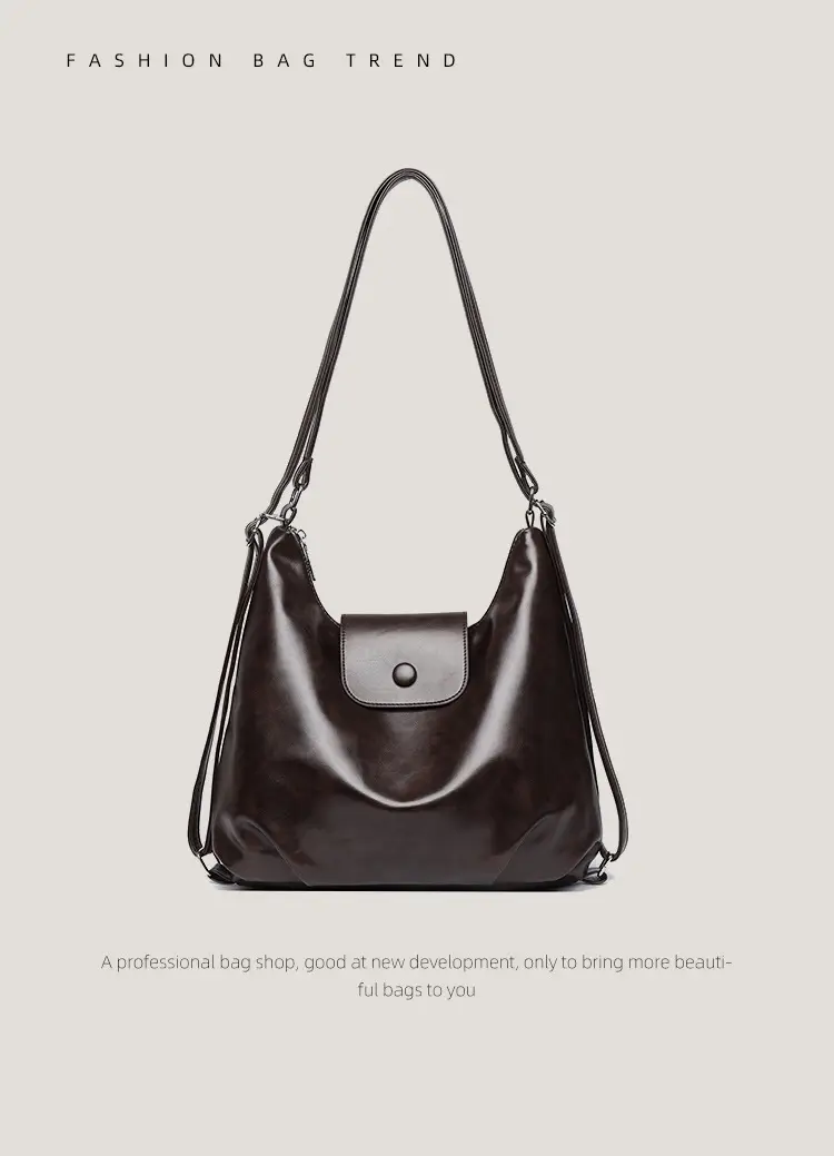 Women's Black Leather Crossbody Bag 2025 Large Capacity — feature 9