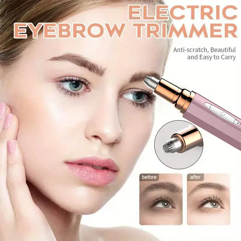 Electric Eyebrow Trimmer Rose Glow