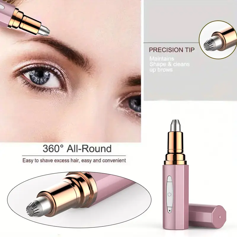 Electric Eyebrow Trimmer Rose Glow — feature 1