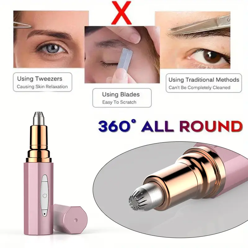 Electric Eyebrow Trimmer Rose Glow — feature 3
