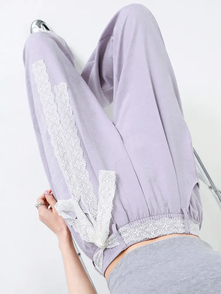 Women Wide Leg Pants Summer 2026 Pure Color