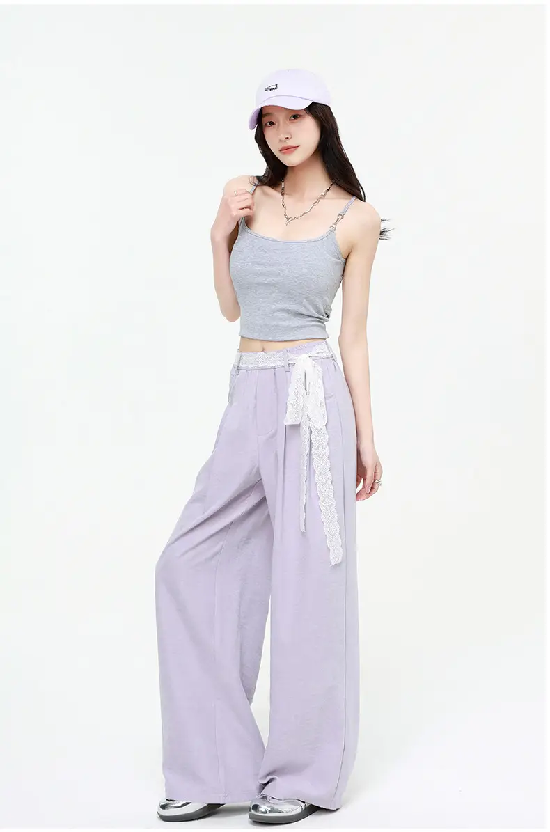 Women Wide Leg Pants Summer 2026 Pure Color — feature 47