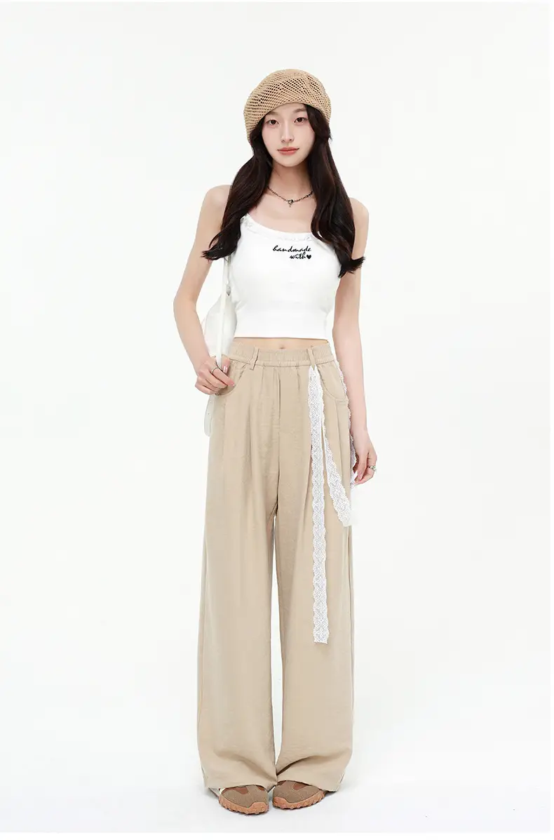 Women Wide Leg Pants Summer 2026 Pure Color — feature 53