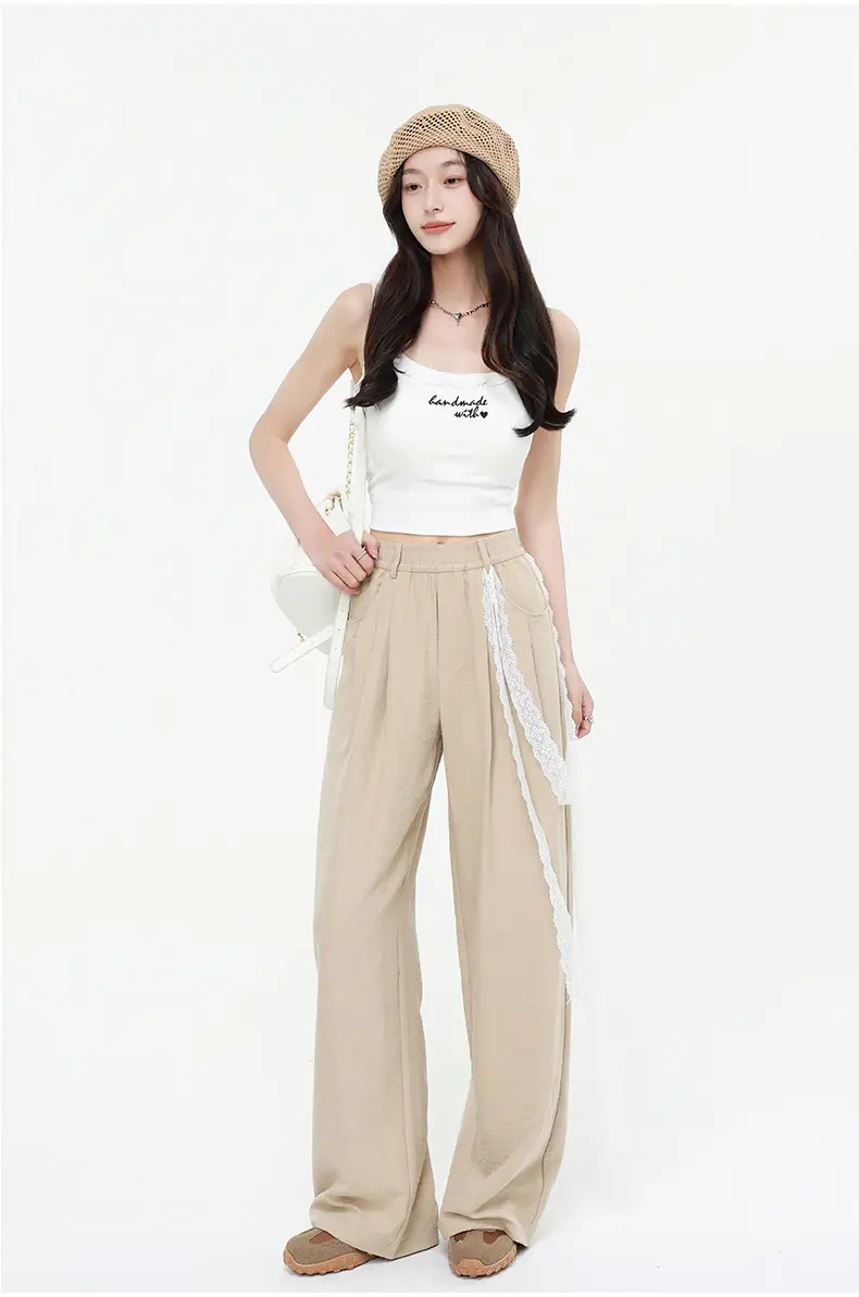 Women Wide Leg Pants Summer 2026 Pure Color — feature 54