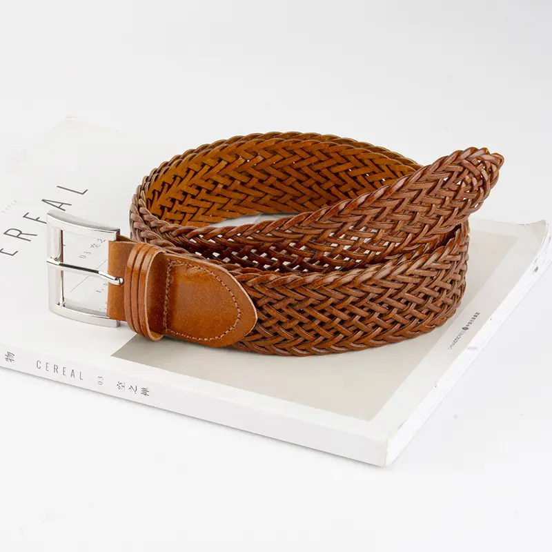 Woven Punch-Free Ladies Belt with Casual Pants - Image 9