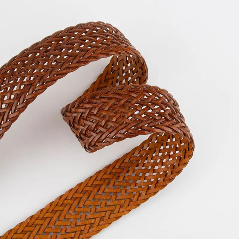 Woven Punch-Free Ladies Belt with Casual Pants - Image 10