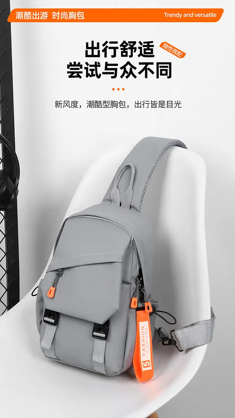Men's Waterproof Crossbody Backpack for School & Outdoor Use — feature 1