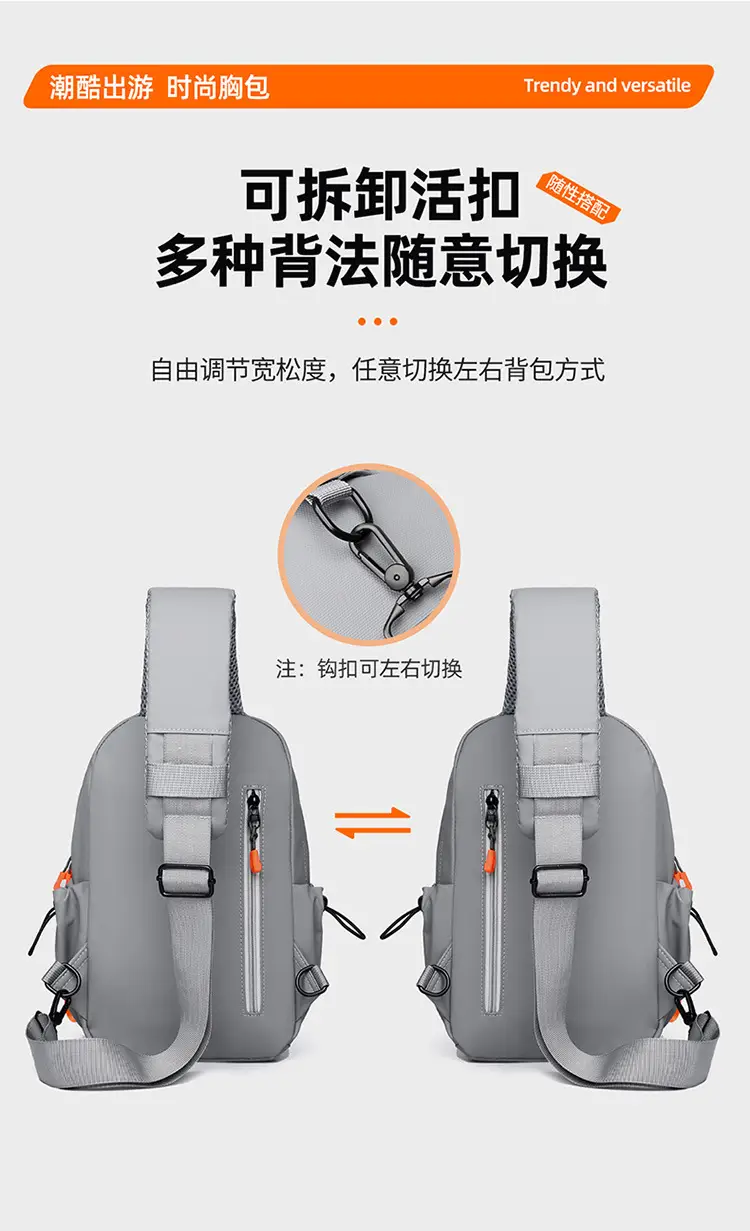 Men's Waterproof Crossbody Backpack for School & Outdoor Use — feature 13