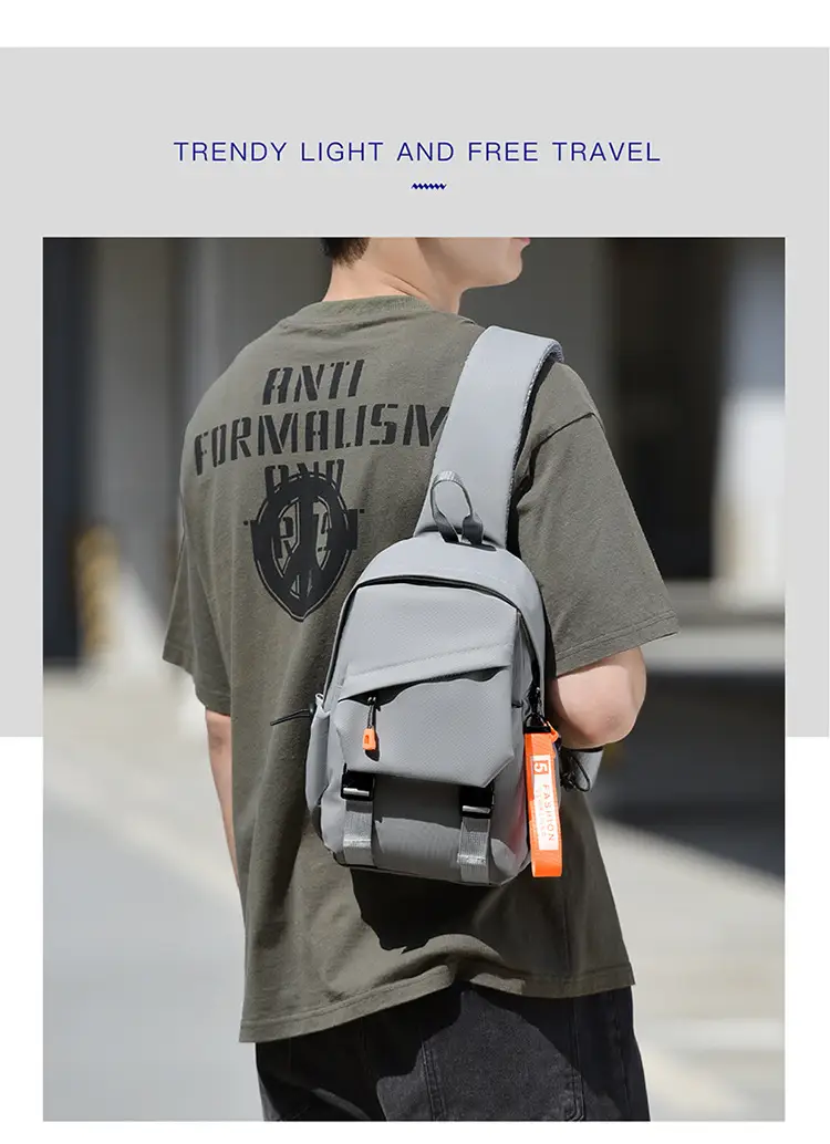 Men's Waterproof Crossbody Backpack for School & Outdoor Use — feature 15