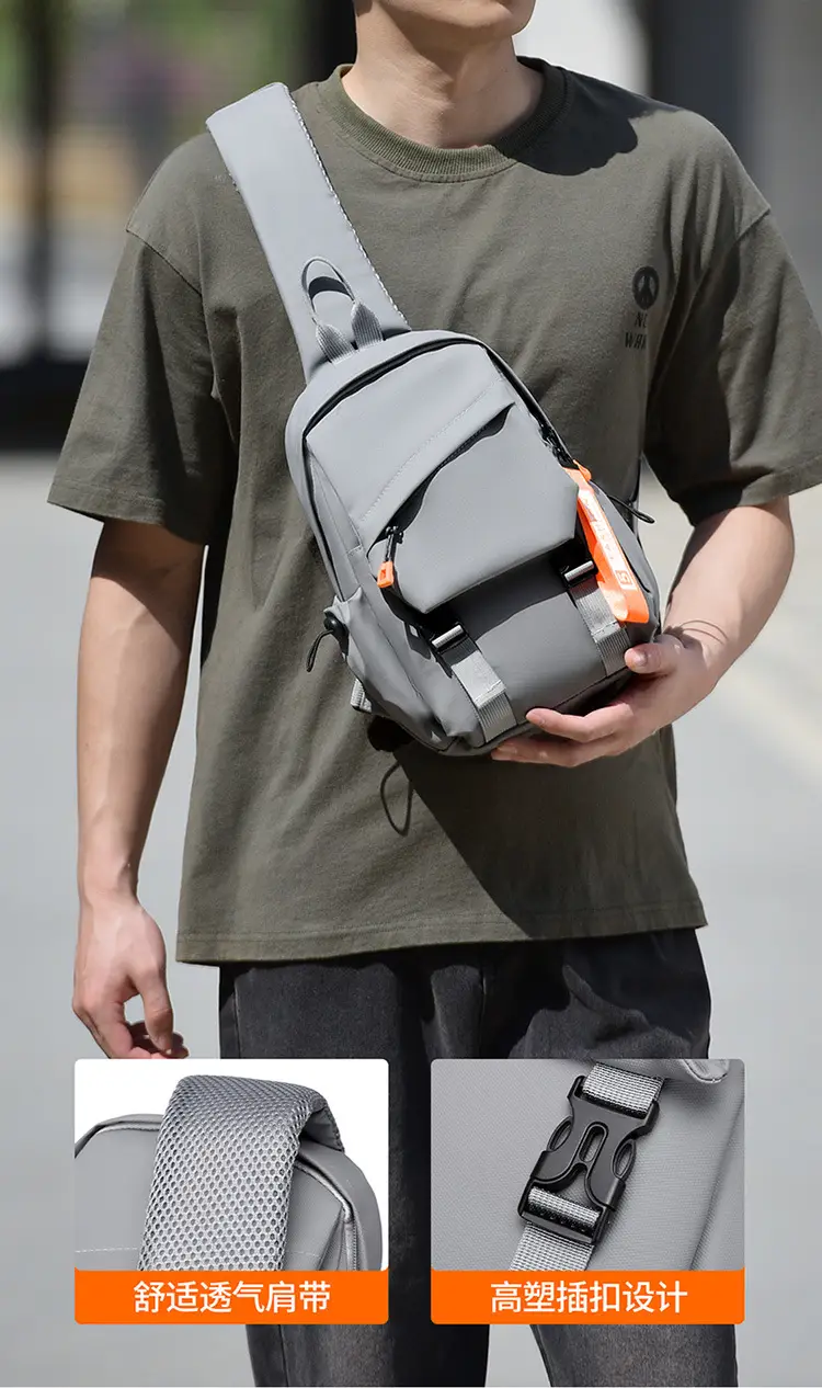 Men's Waterproof Crossbody Backpack for School & Outdoor Use — feature 9