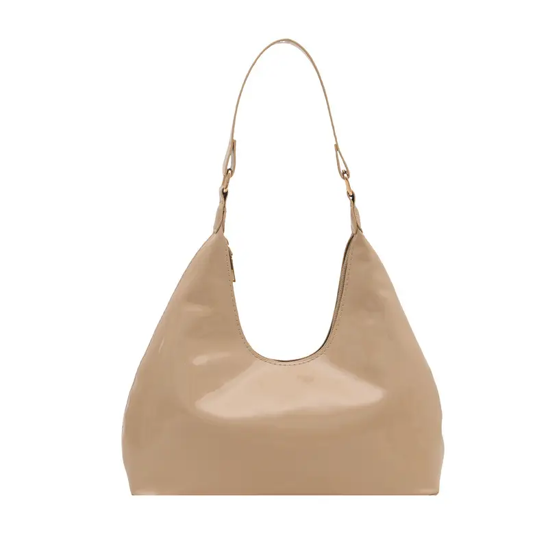 Light Patent Leather Shoulder Bag for Women - Image 9