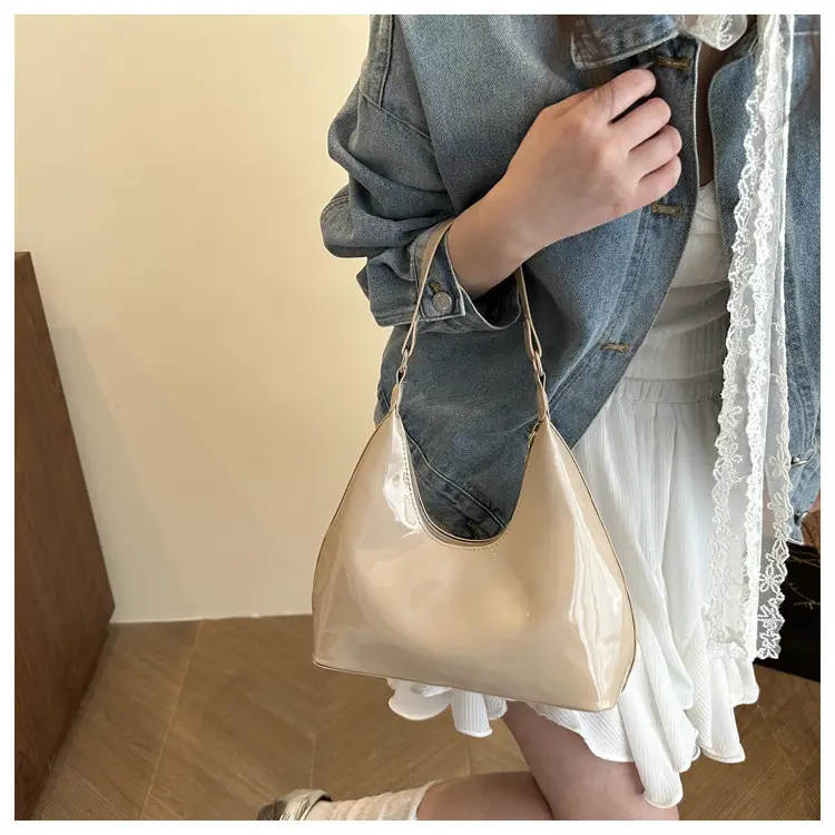 Light Patent Leather Shoulder Bag for Women — feature 15