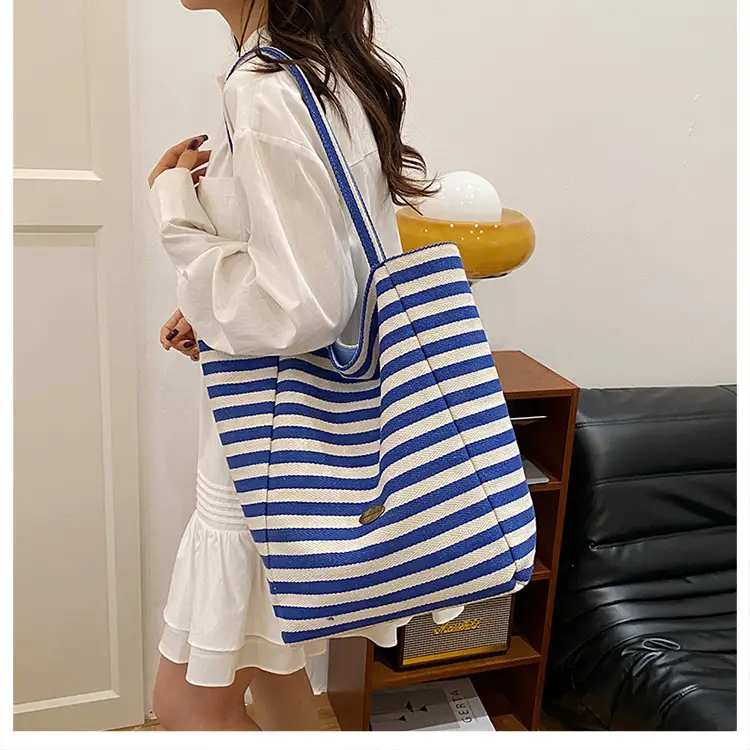 Red White Striped Crossbody Bag for Women — feature 27