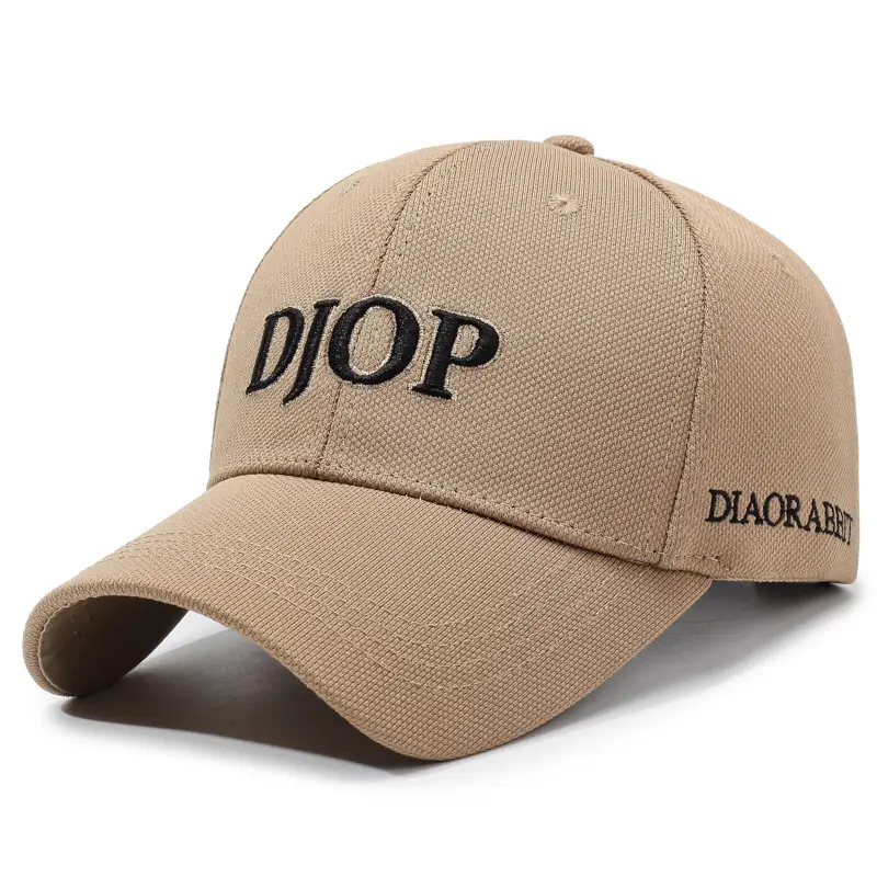 Men's White DJOP Embroidered Baseball Cap - Image 5