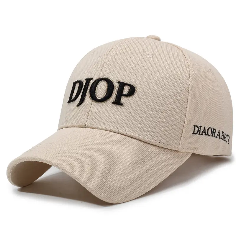 Men's White DJOP Embroidered Baseball Cap - Image 6