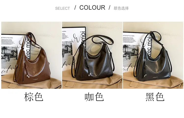 2026 Cross-Border Leather Shoulder Bag Large Capacity — feature 3