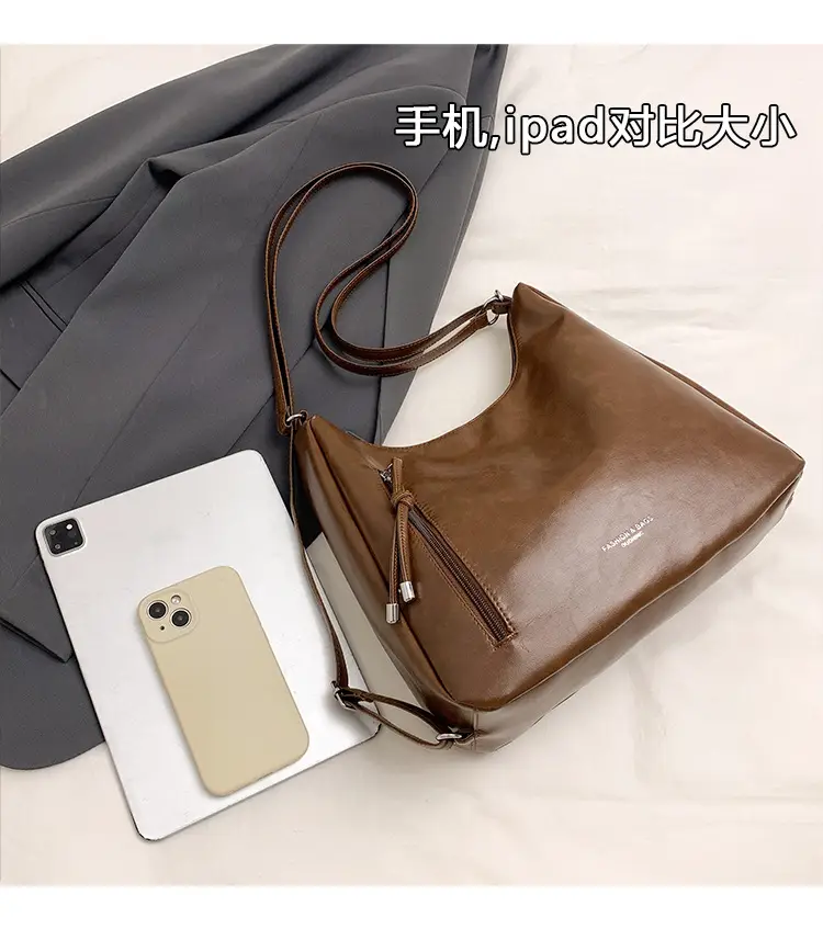 2026 Cross-Border Leather Shoulder Bag Large Capacity — feature 5