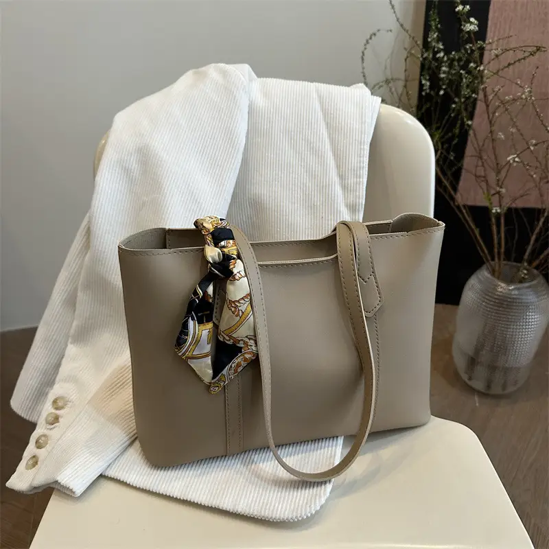 Brown Leather Shoulder Bag for Women College Student - Image 6