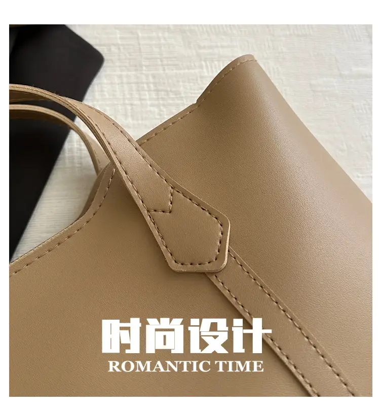 Brown Leather Shoulder Bag for Women College Student — feature 7