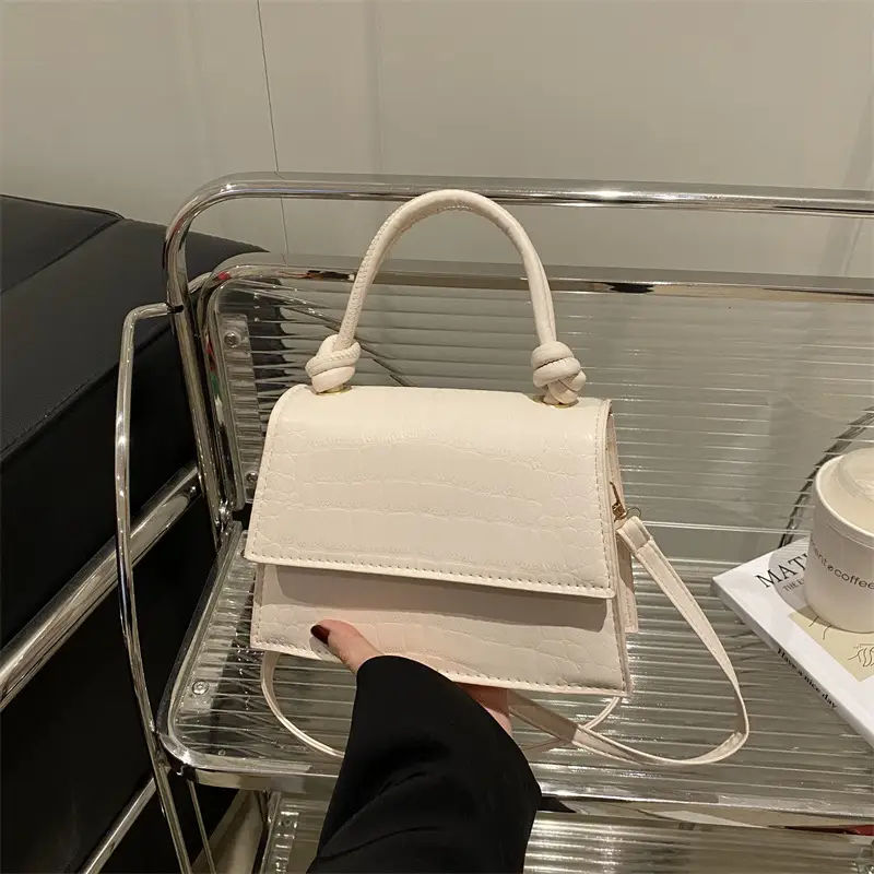 Women's 2025 Pure Color Square Handbag Niche Design - Image 5