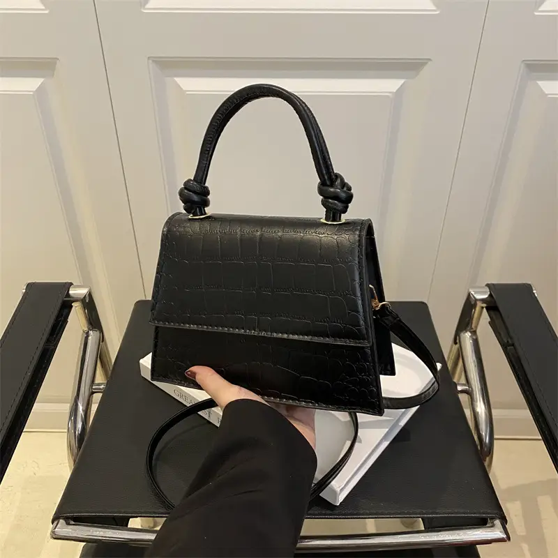 Women's 2025 Pure Color Square Handbag Niche Design - Image 7