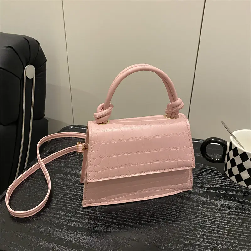 Women's 2025 Pure Color Square Handbag Niche Design - Image 8